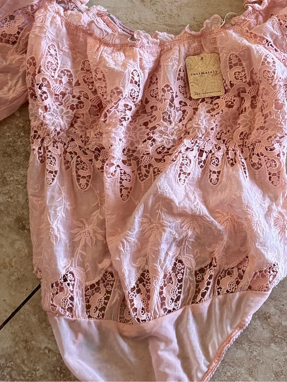 NWT Free People Pink Land Of The Free Bodysuit - Picture 9 of 9